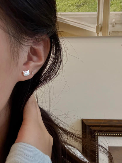 Little Kitty Face Studs