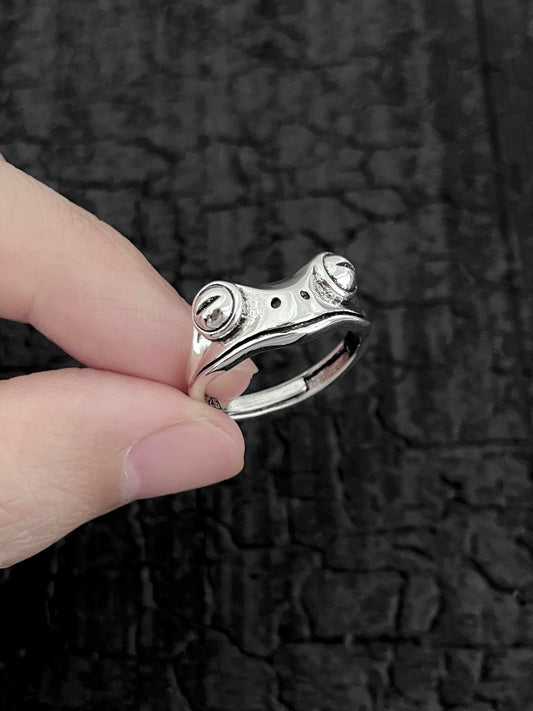 LilyPad Frog Adjustable Ring