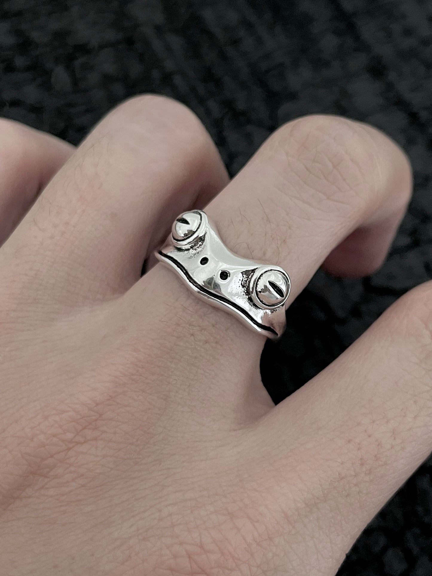 Lily Pad Frog Ring