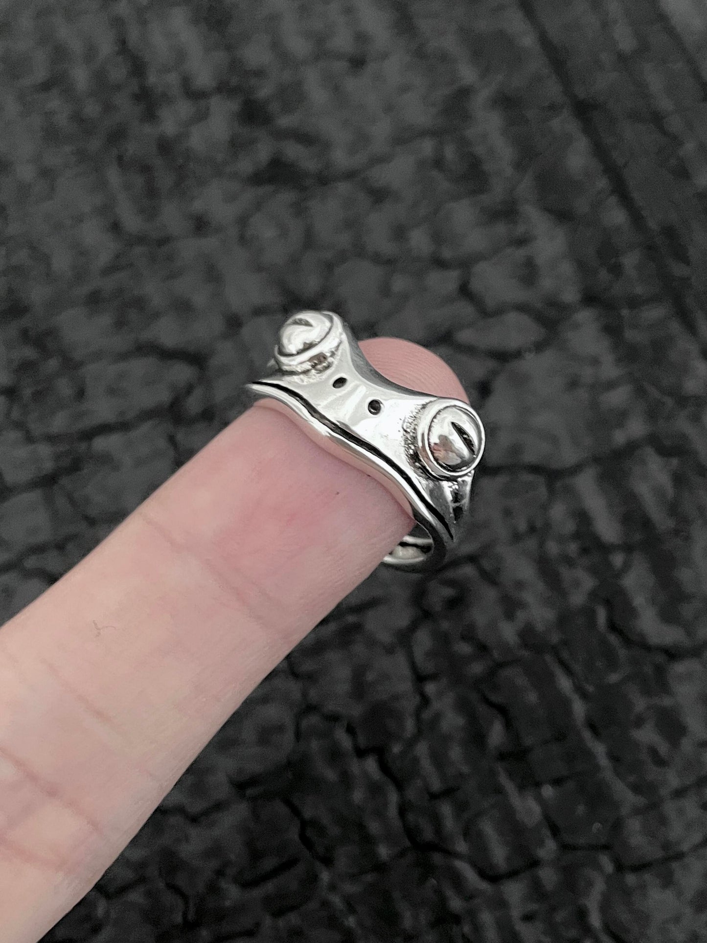 Lily Pad Frog Ring