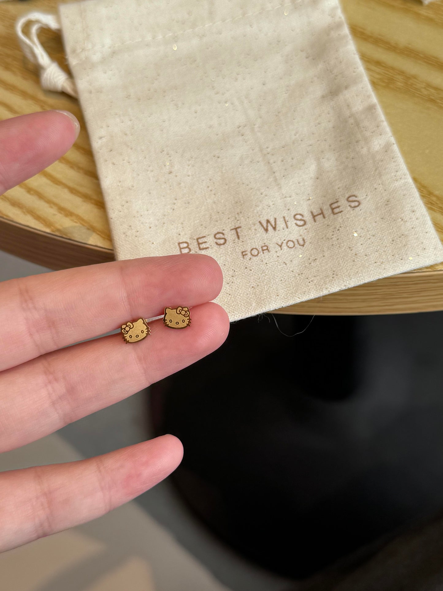 Cute Cat Charm Stud Set