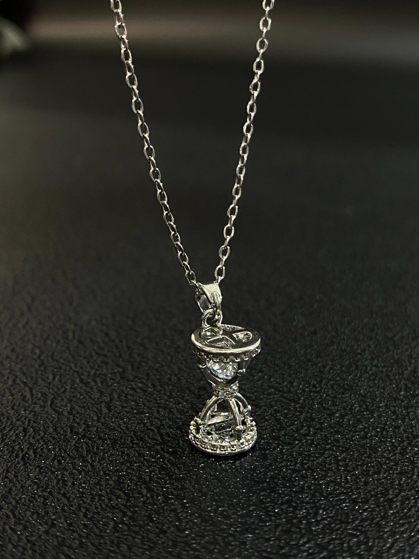 Vintage Hourglass Necklace