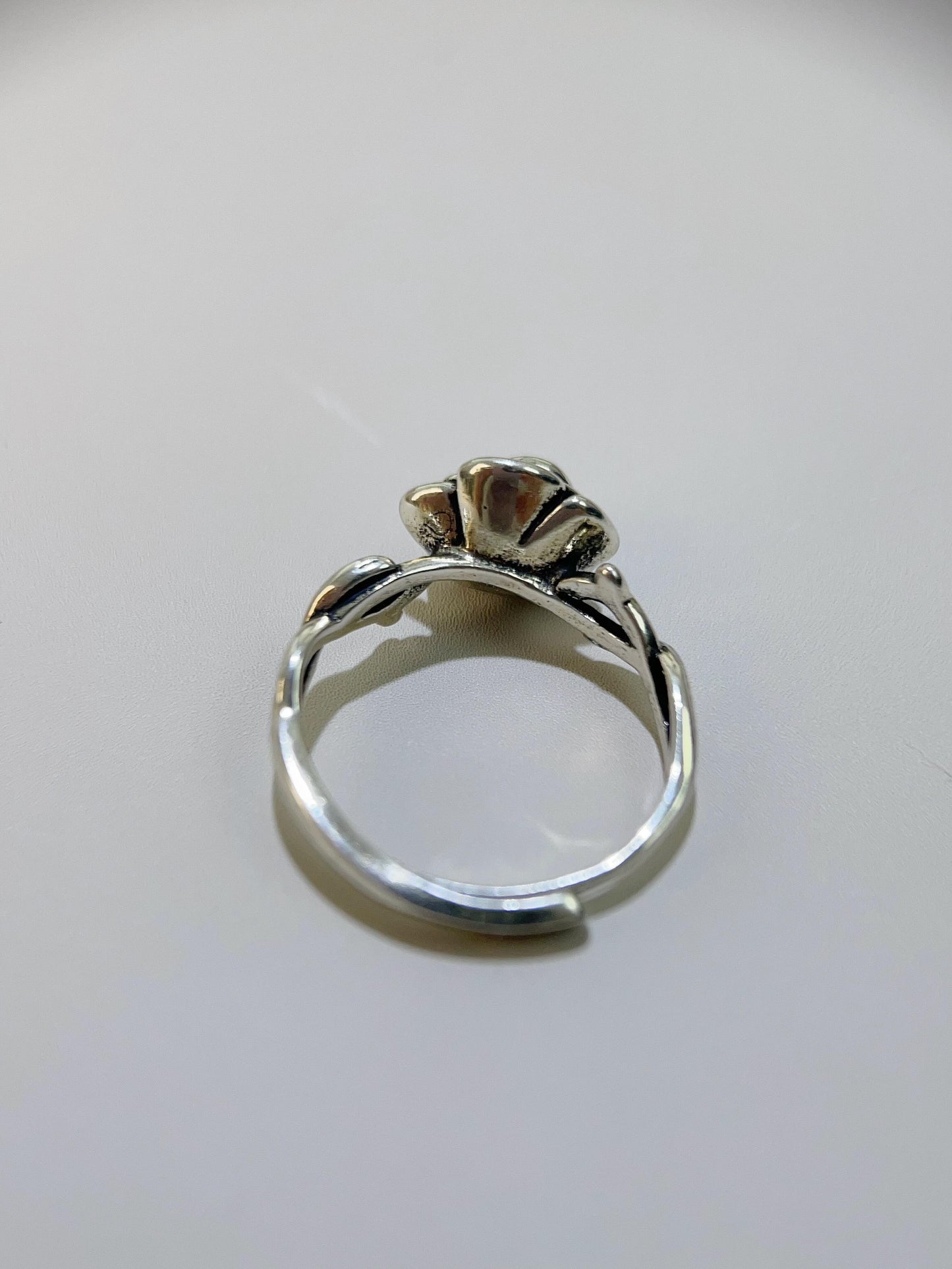 Antique Silver Rose Ring