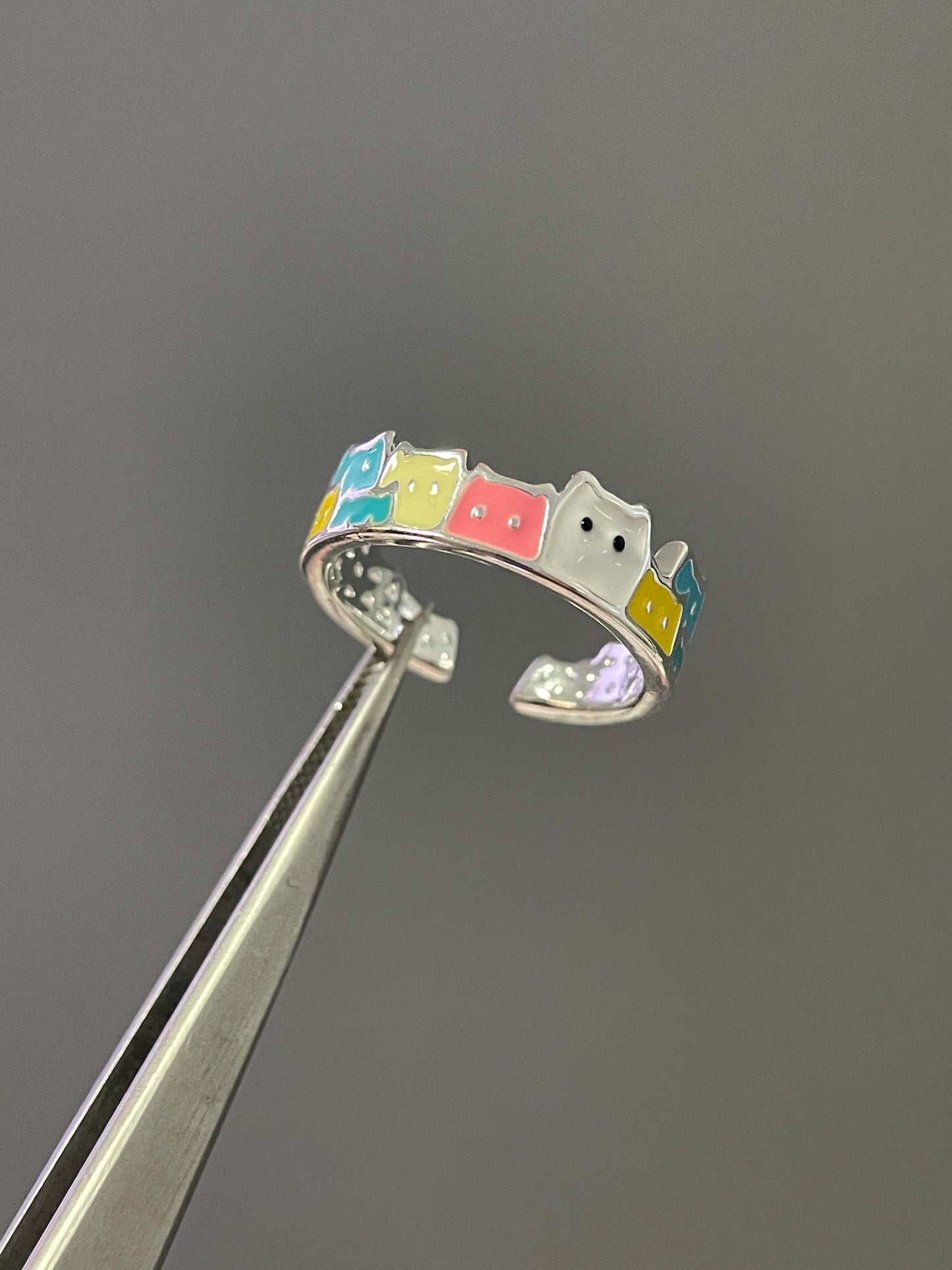 Cotton Candy Cat Ring