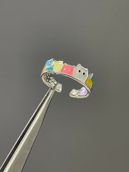 Cotton Candy Cat Ring