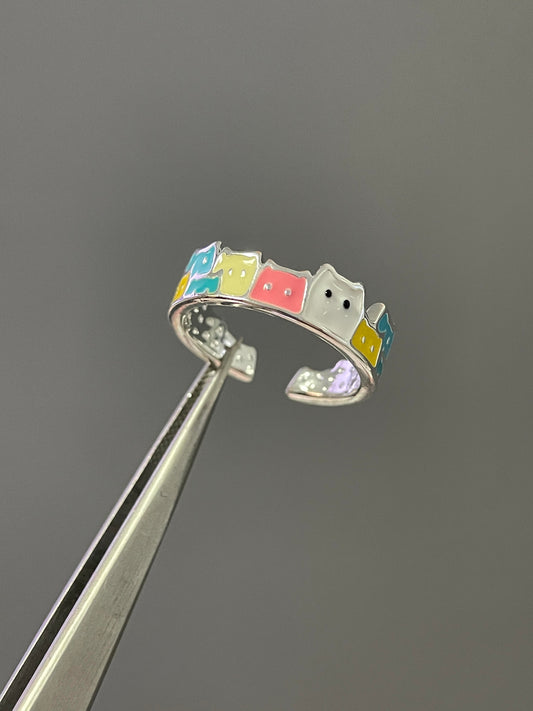 Cotton Candy Cat Ring