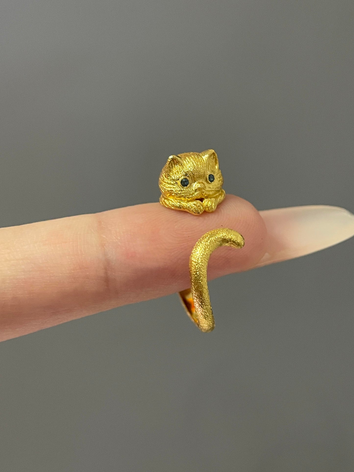 Sun-Kissed Kitten Ring