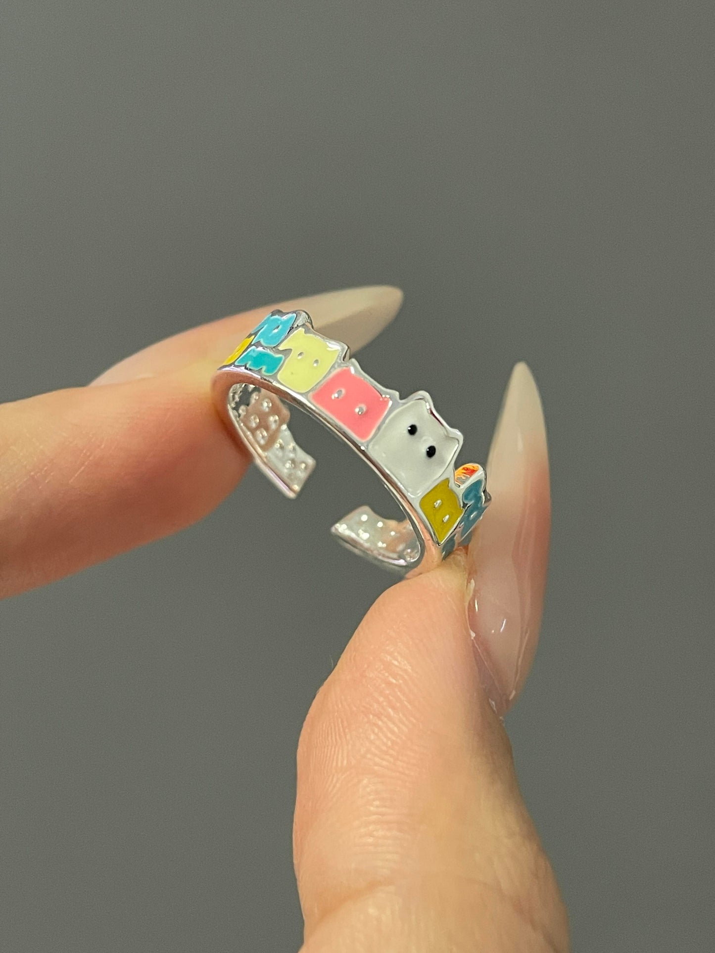 Cotton Candy Cat Ring