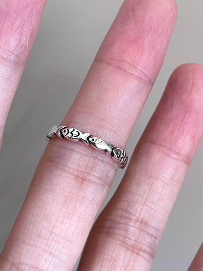 Shoal Fish Adjustable Ring