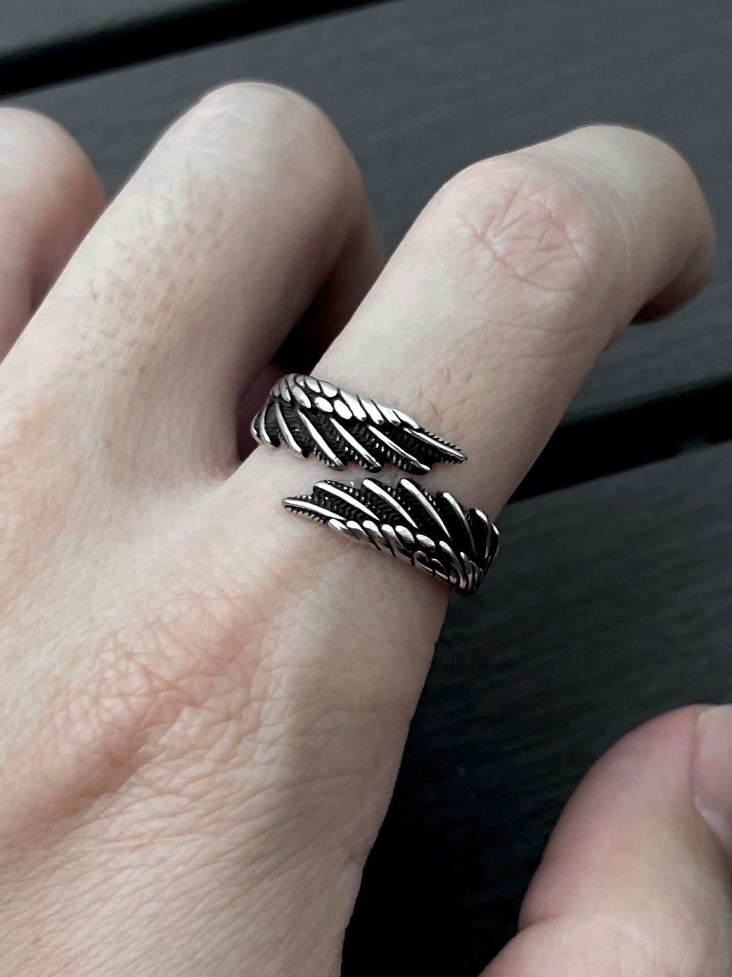 Soft Angel Wings Ring
