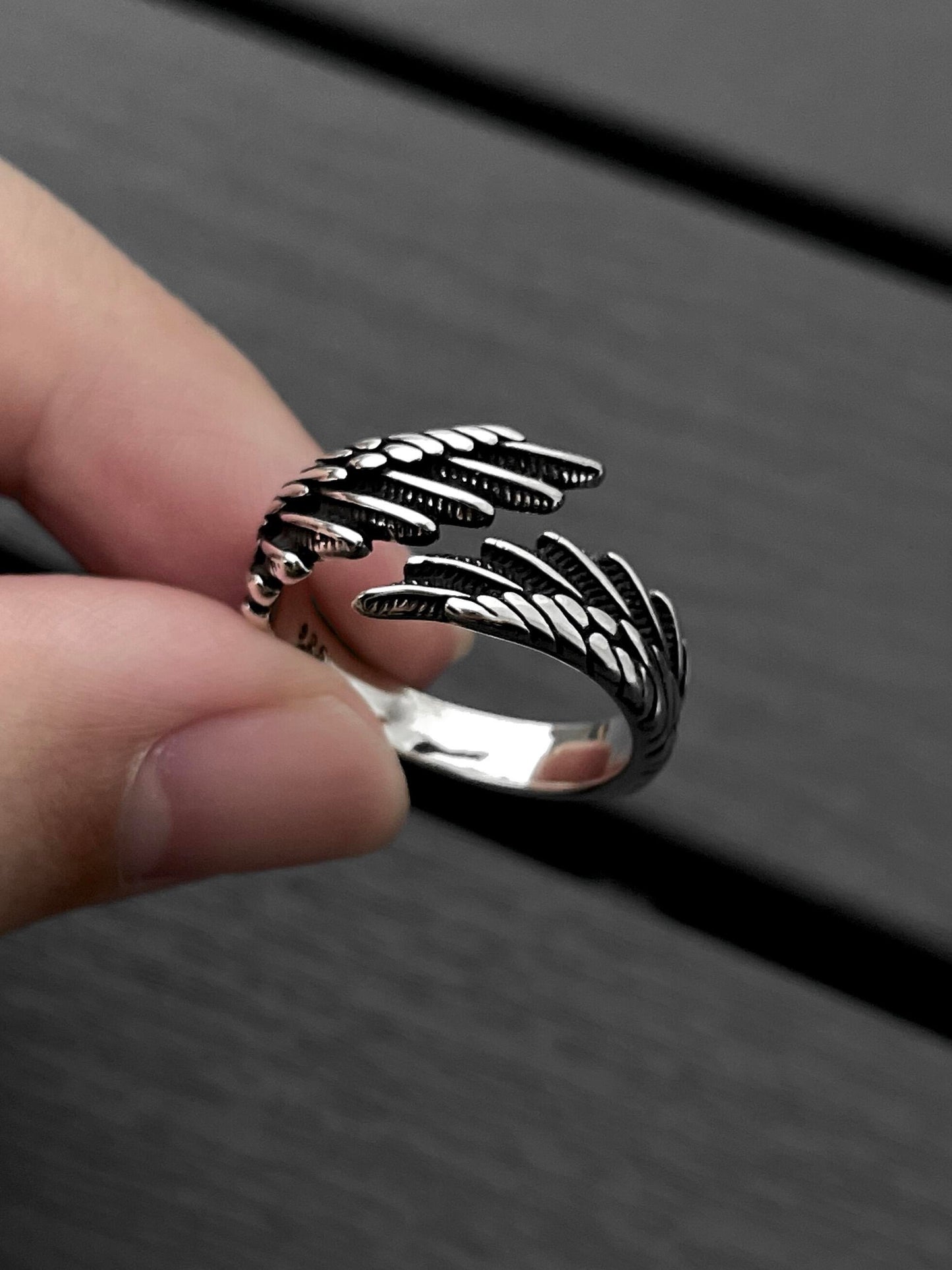 Soft Angel Wings Ring