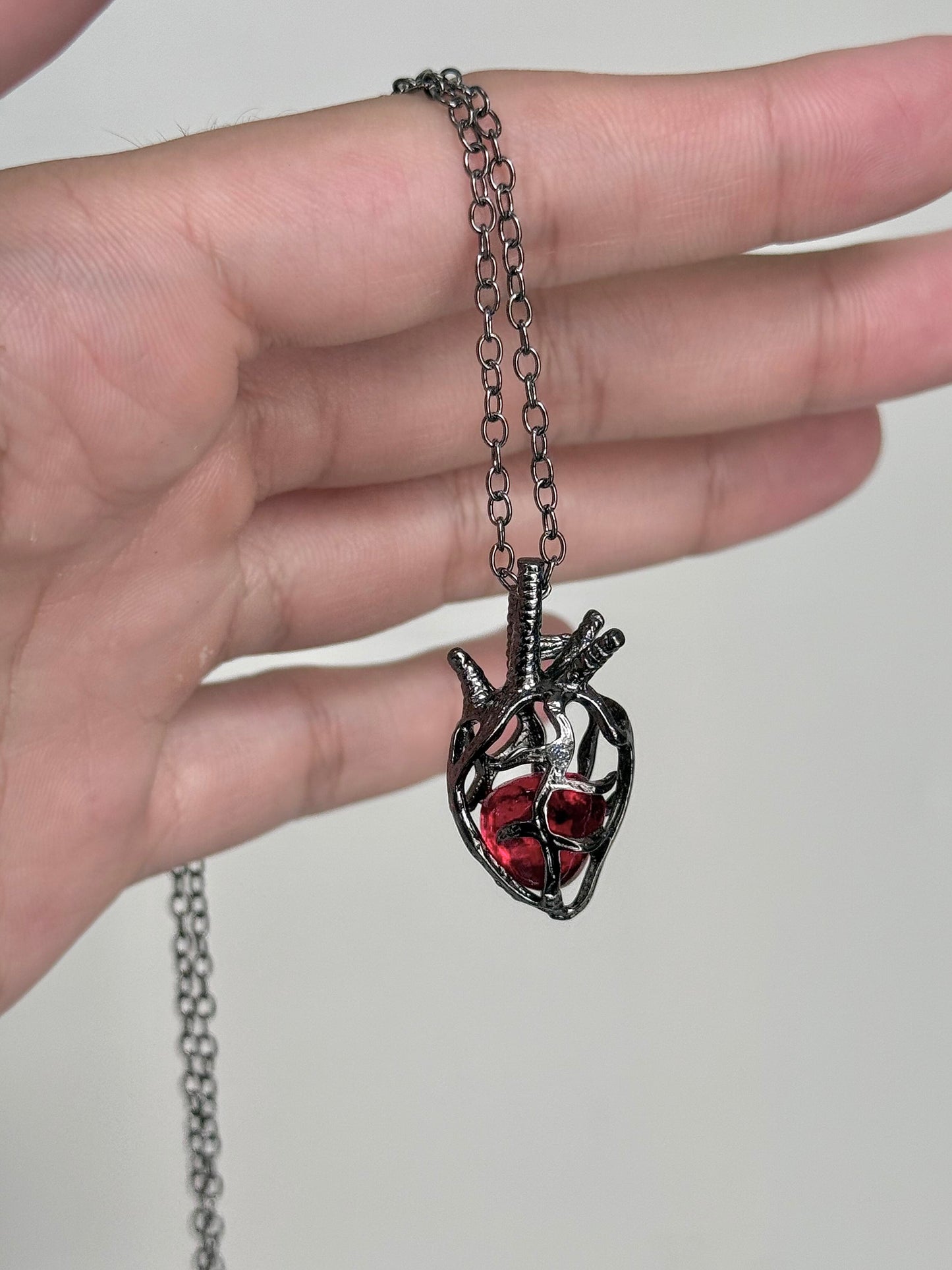 Anatomical Heart Cage Pendant
