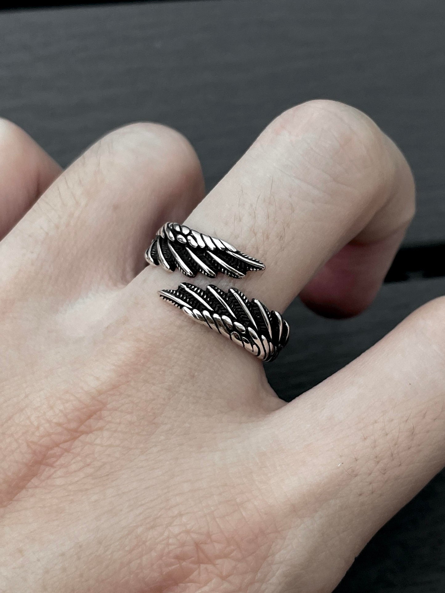 Soft Angel Wings Ring