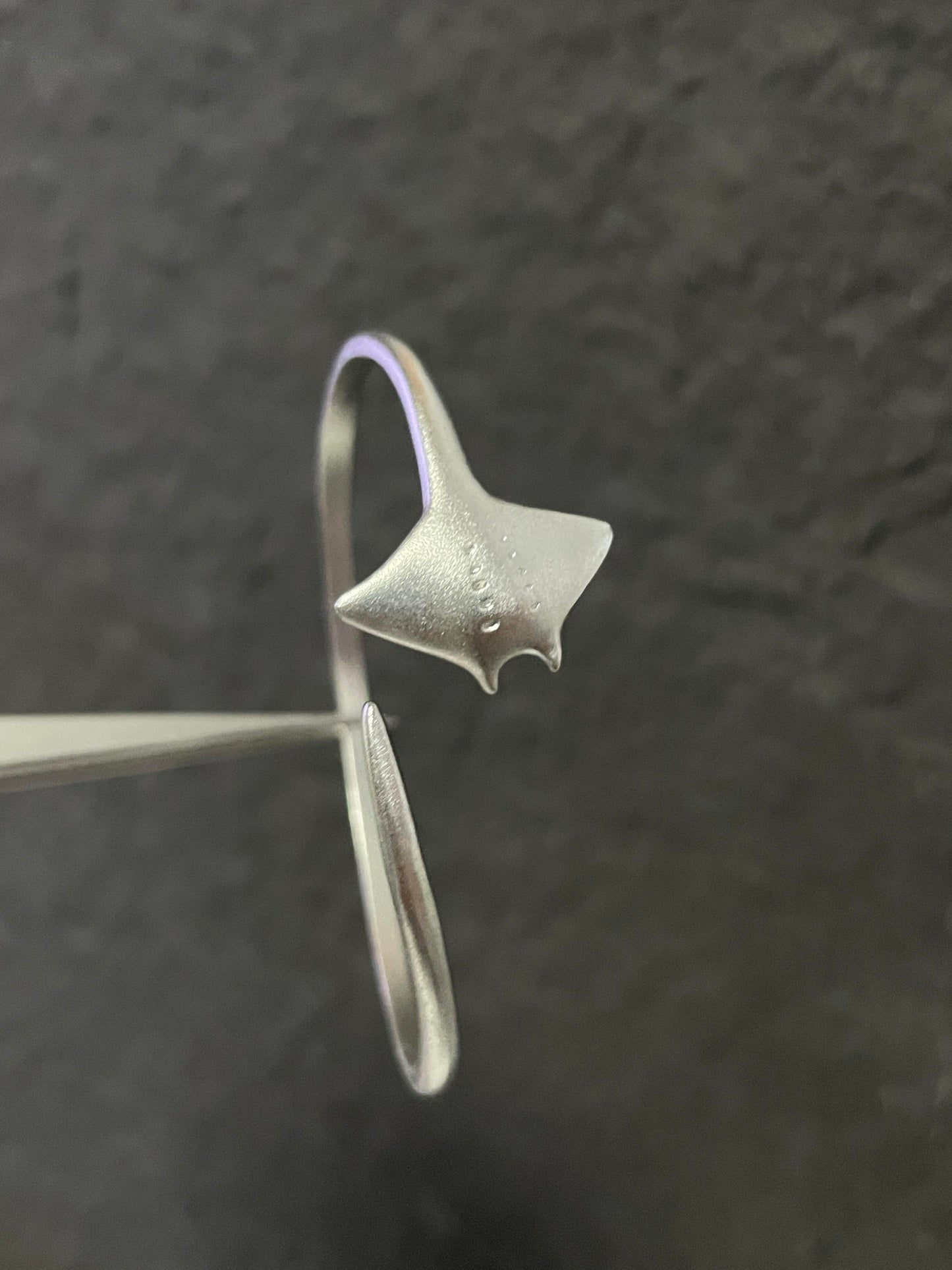Sterling Silver Manta Ray Cuff