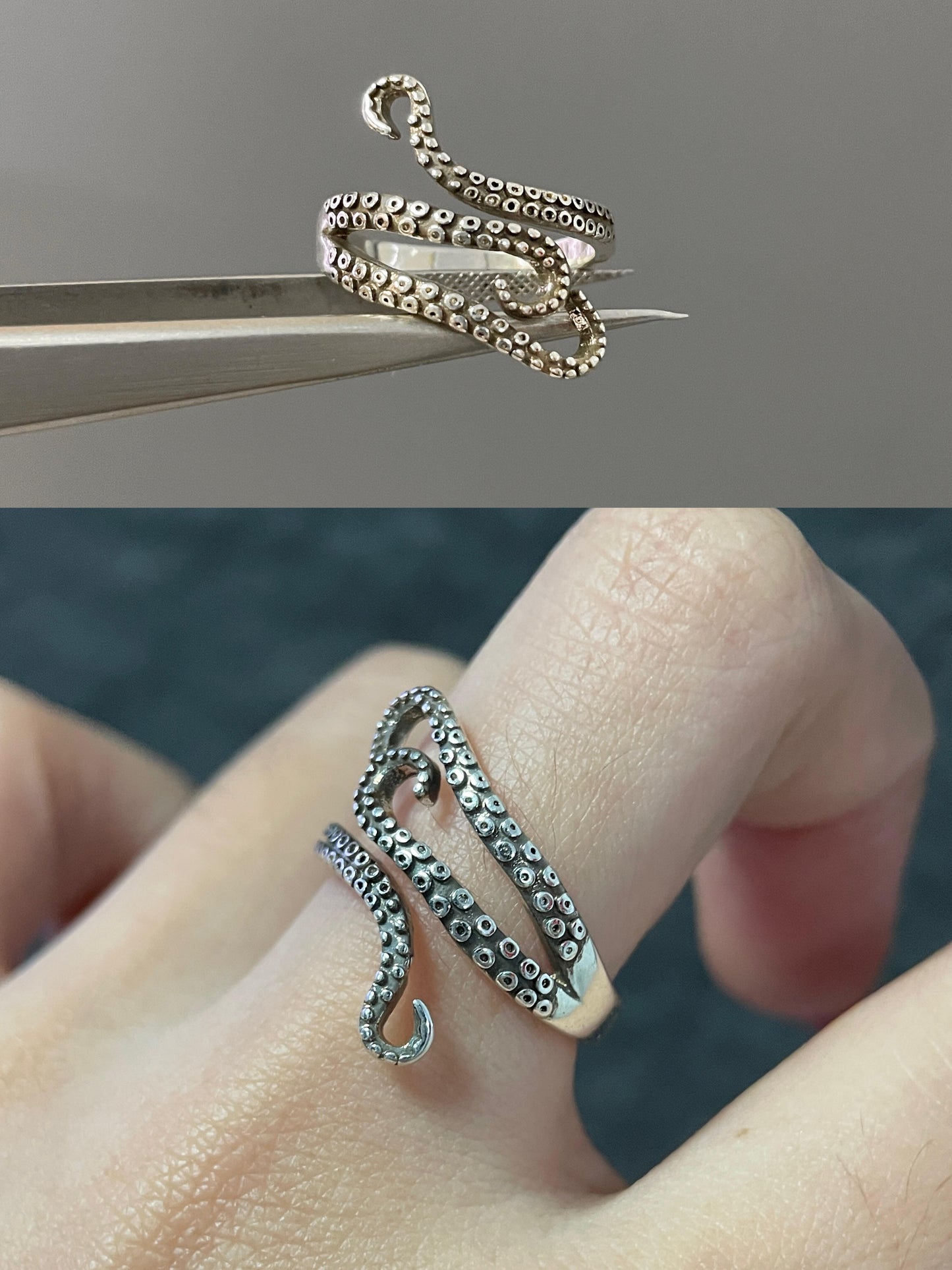 Octopus Tentacle Adjustable Ring