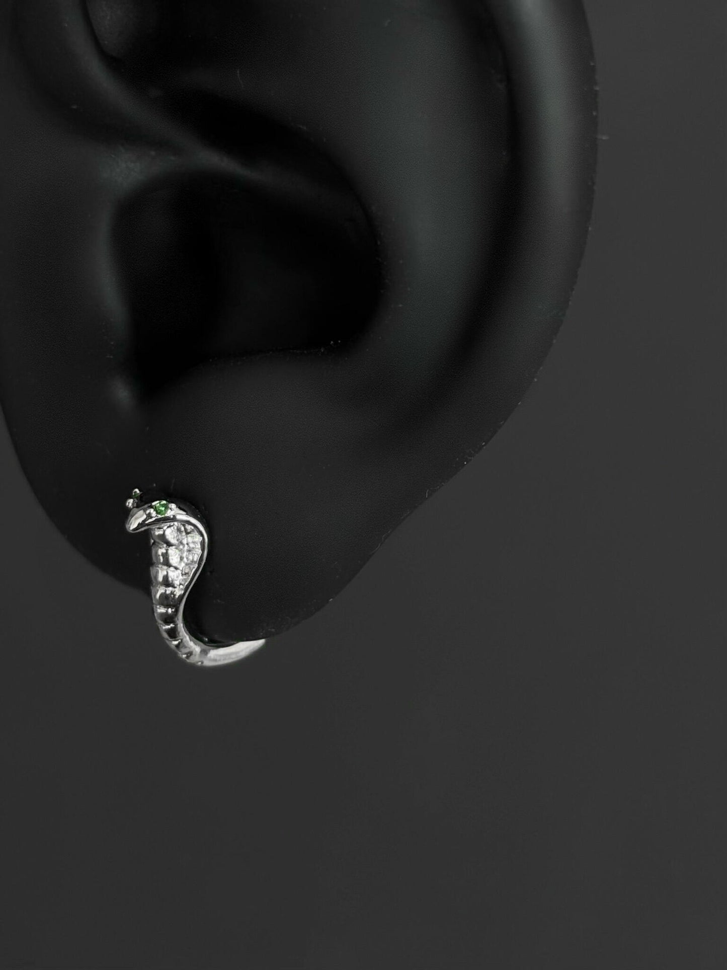 Venom Cobra Hoop Earrings
