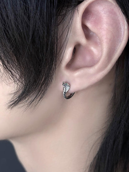 Venom Cobra Hoop Earrings