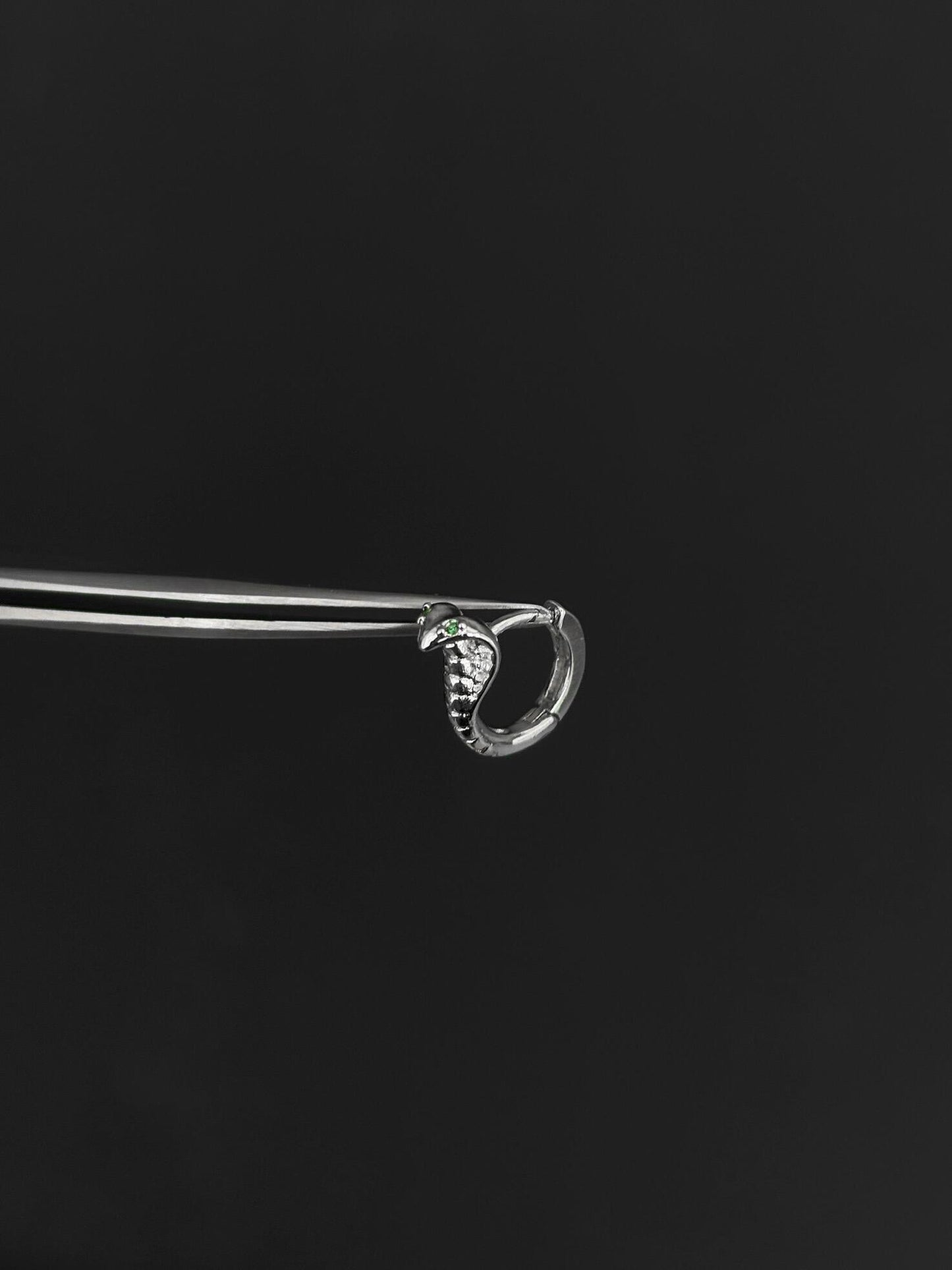 Venom Cobra Hoop Earrings