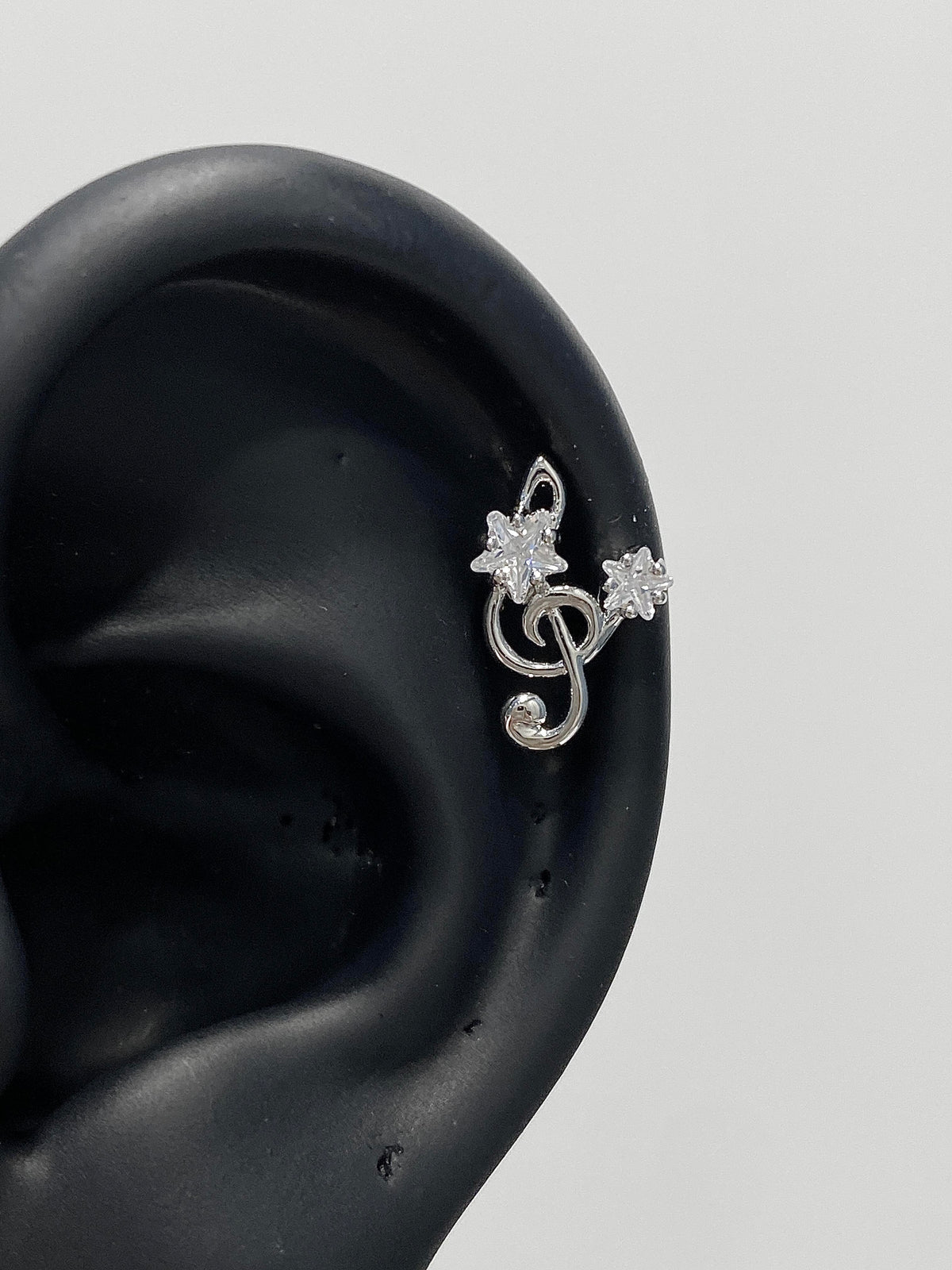 Music Note Star Crystal Studs