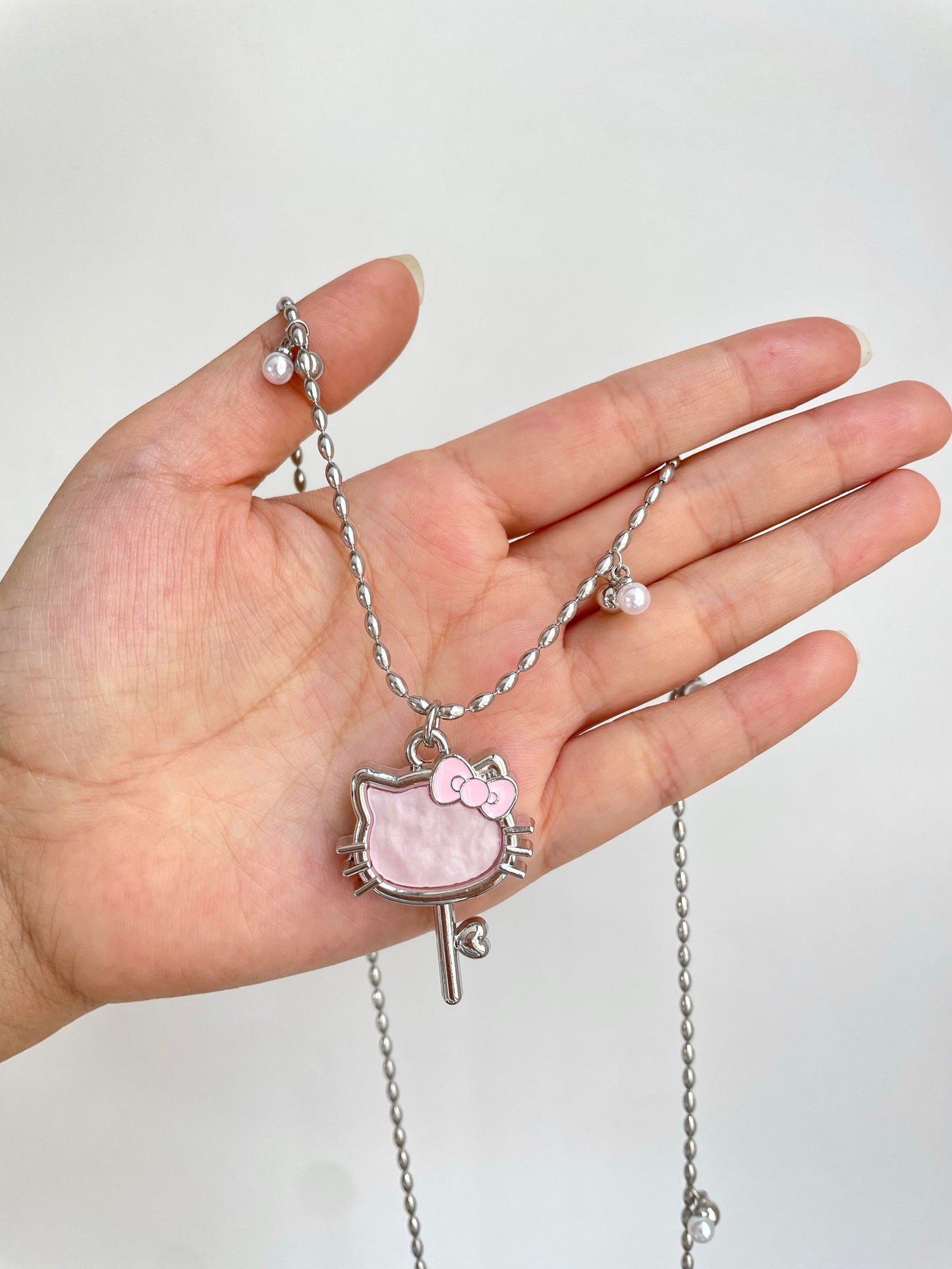 Kawaii Hello Kitty Key Necklace