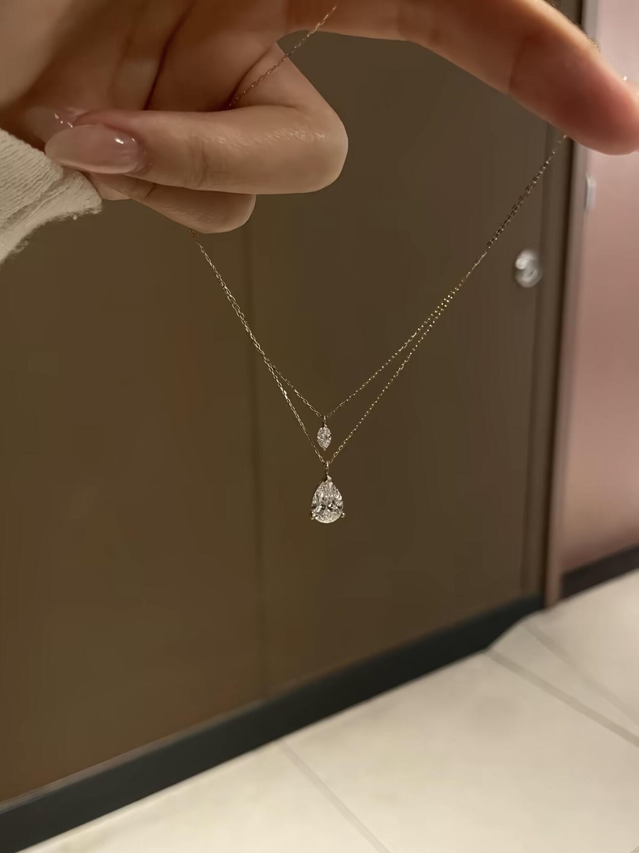 Layered Teardrop Necklace