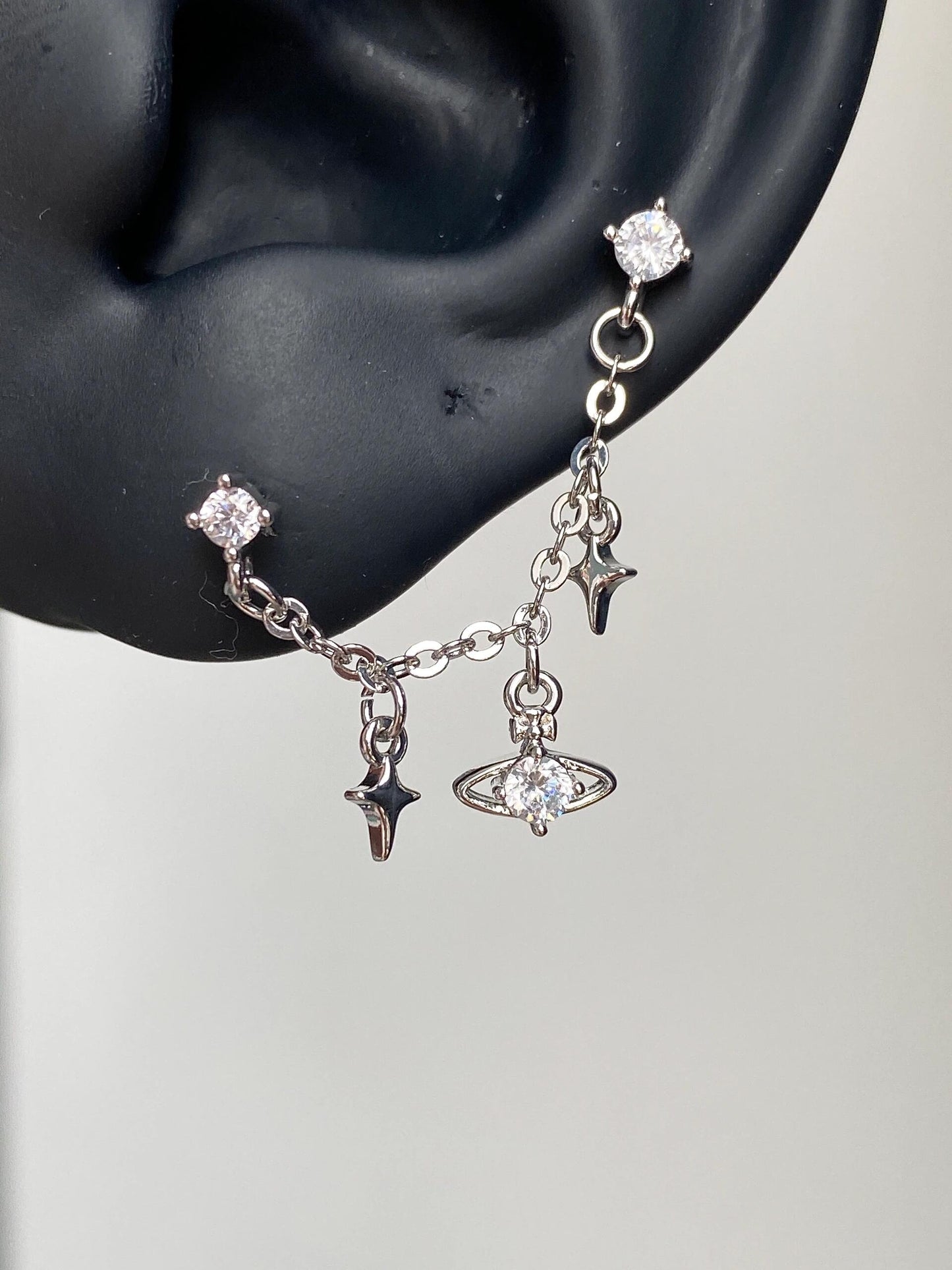 Two Hole Chain Earring
