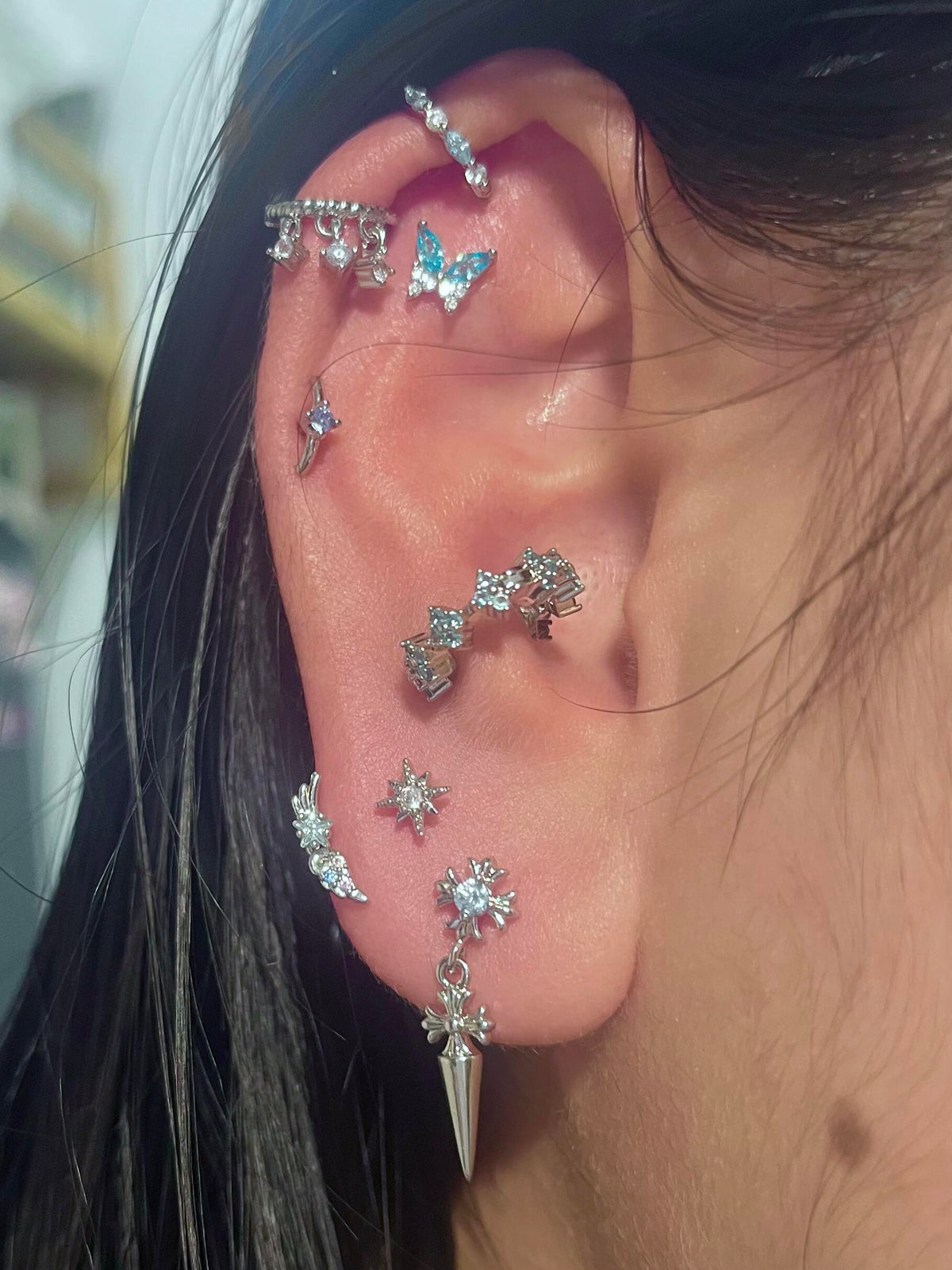 Frost Butterfly Starlight Ear Set