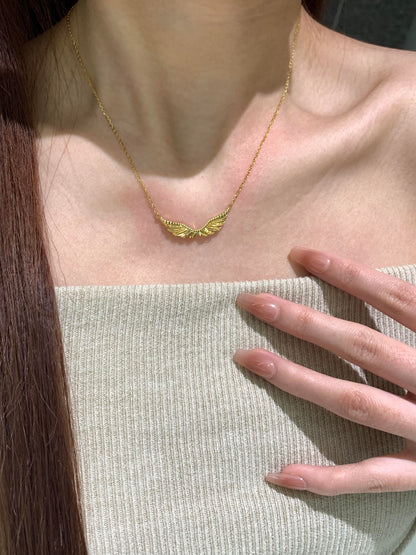 Gold Angel Wings Necklace