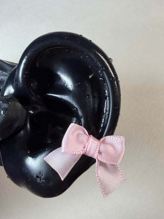 Pink Cupid Ribbon Bow Earrings