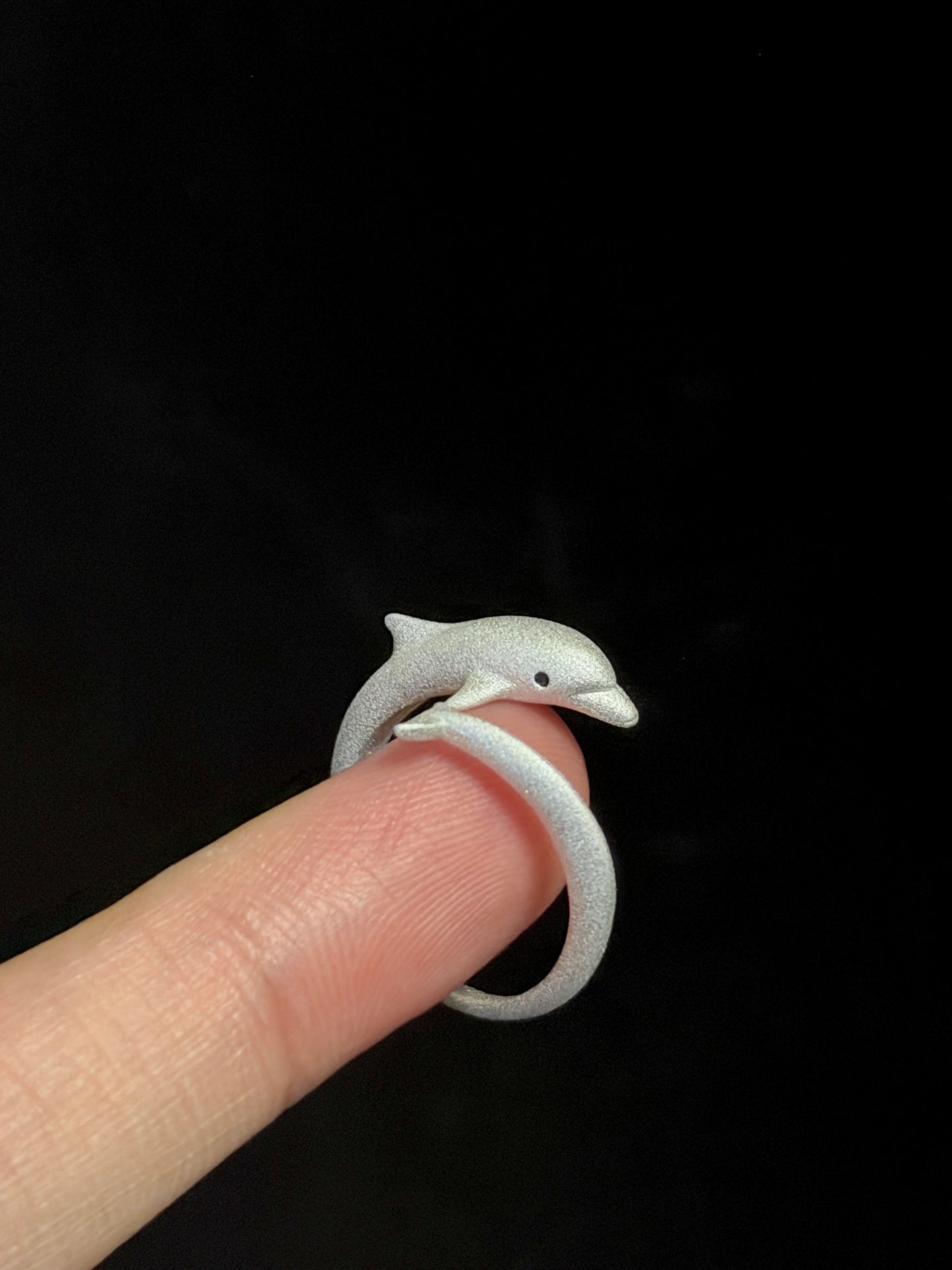 Leaping Wave Dolphin Wrap Ring