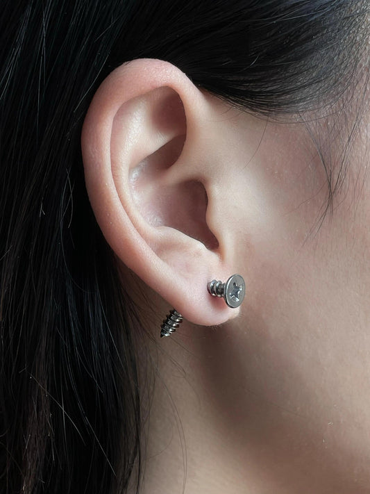 Screw Illusion Earrings V2