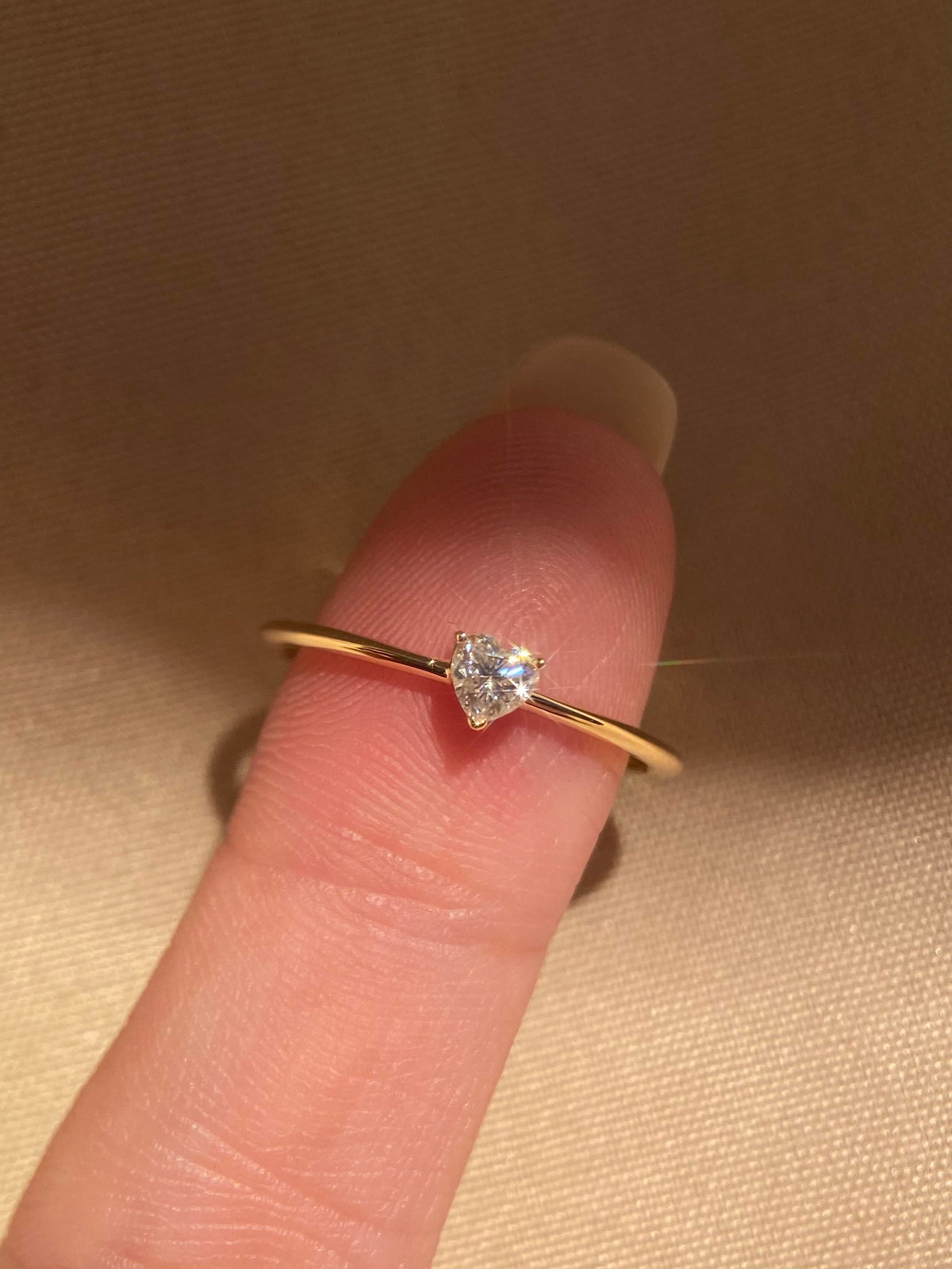 Lovelle Heart Dainty Ring