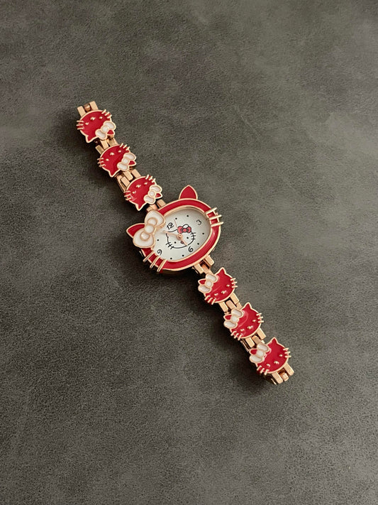 Red Kitty Sweetcharms Watch