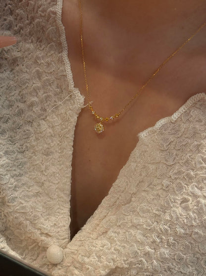 Dahlia Gold Dainty Necklace