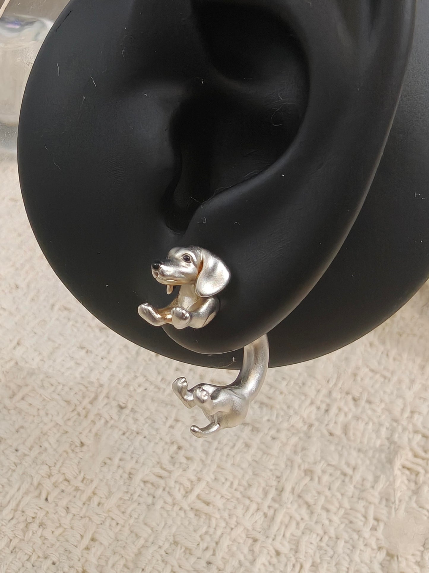 Sausage Dog Ear Hug Earring