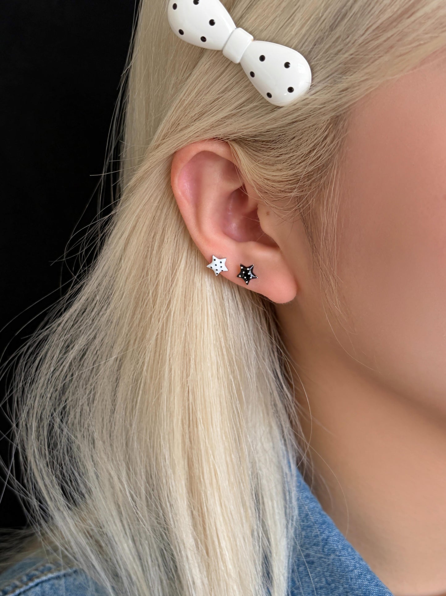 Polka Star Earrings