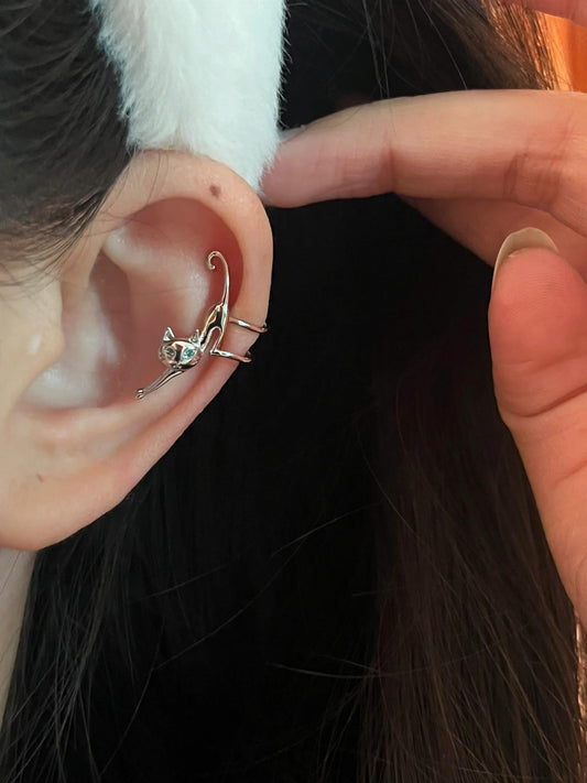 Elphie Cat Cuff Earrings