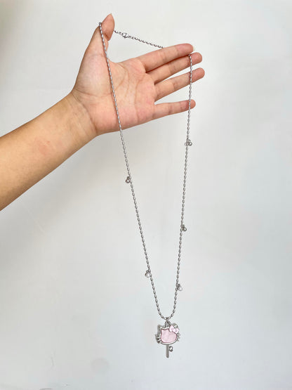 Kawaii Hello Kitty Key Necklace