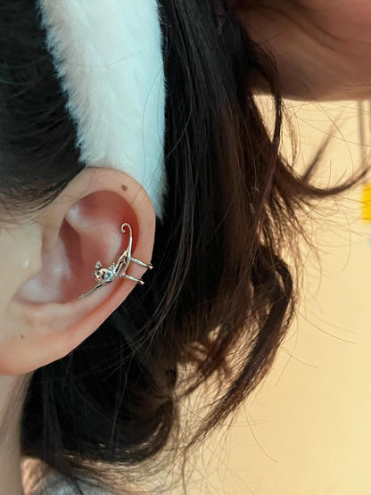 Elphie Cat Cuff Earrings