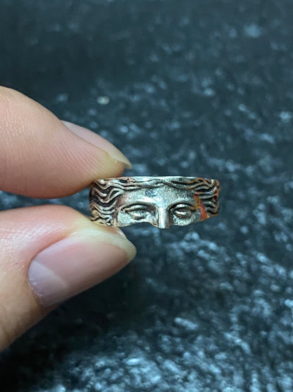 Antique Goddess Face Ring