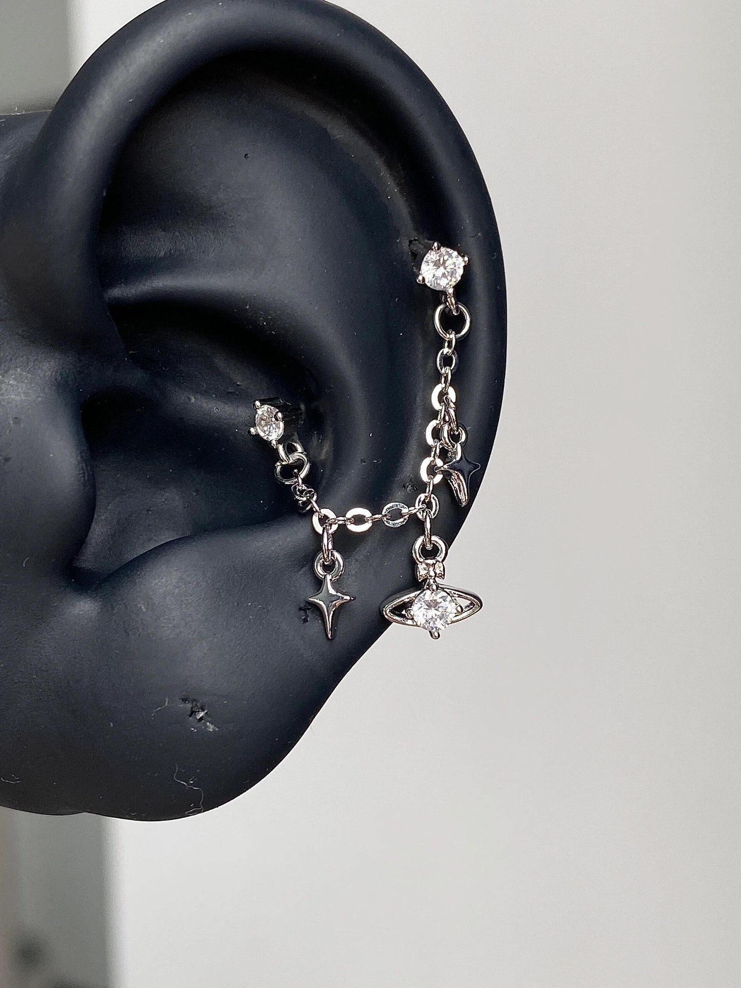 Two Hole Chain Earring