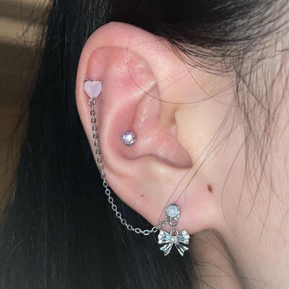 Moonlit Chain Earrings