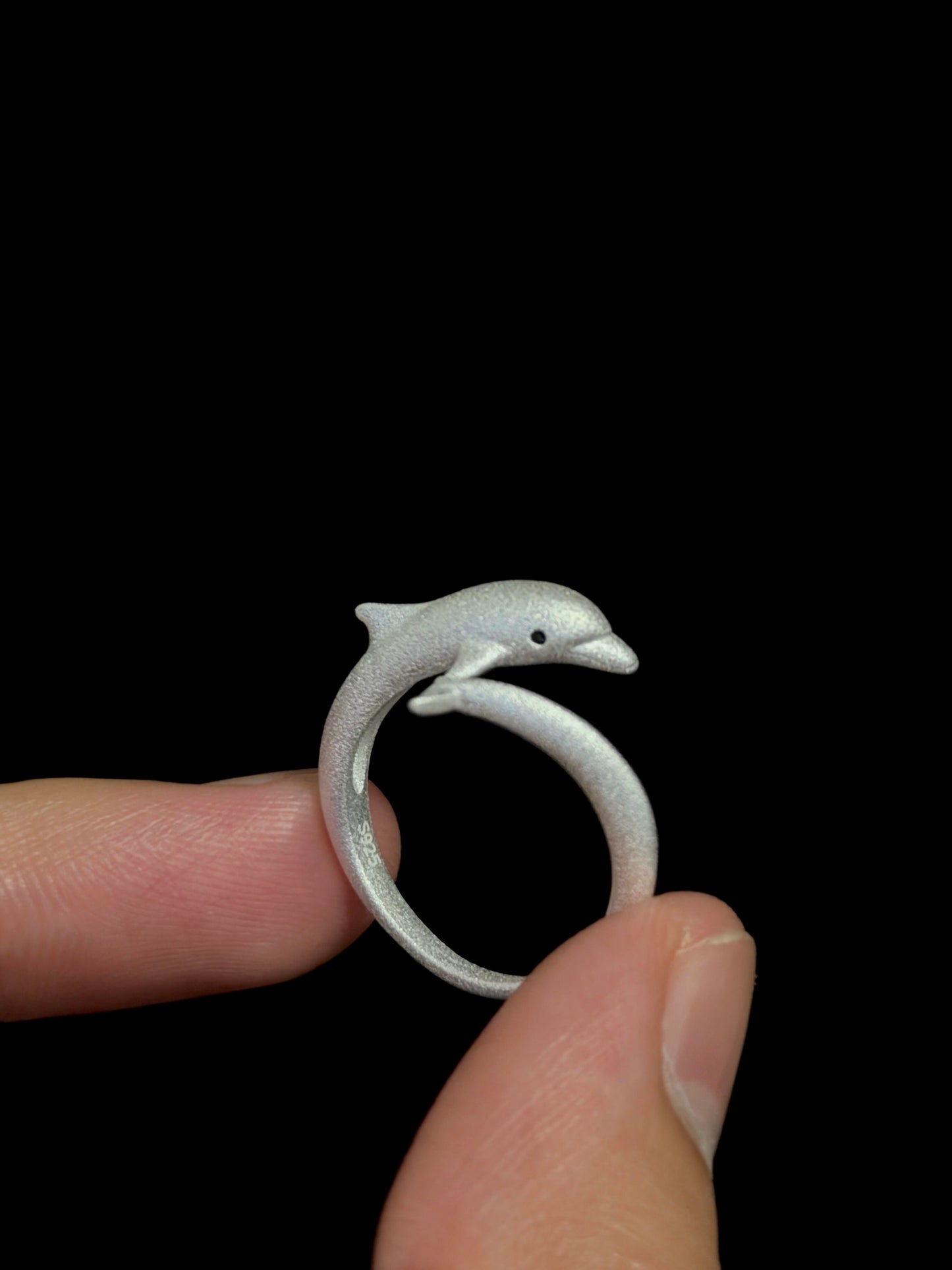 Leaping Wave Dolphin Wrap Ring