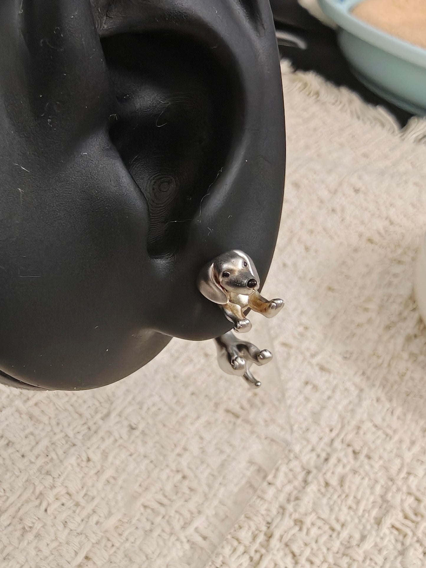 Sausage Dog Ear Hug Earring