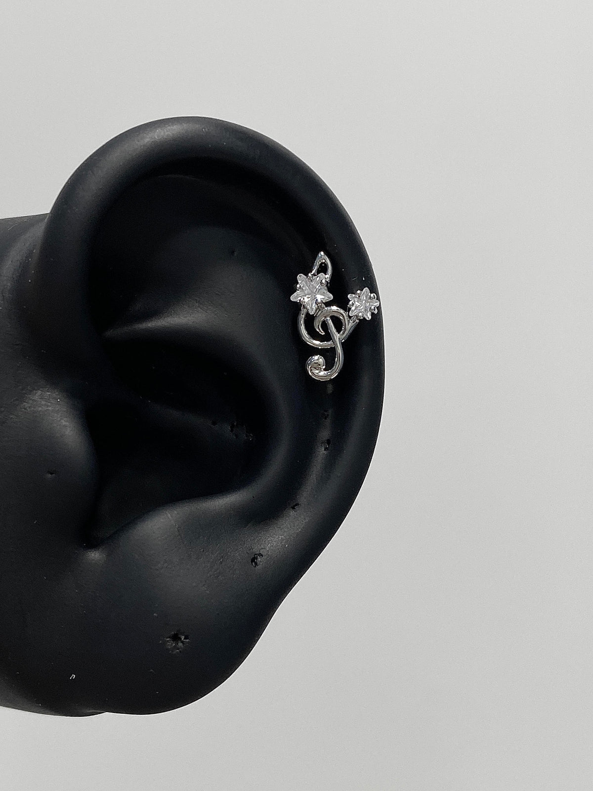 Music Note Star Crystal Studs