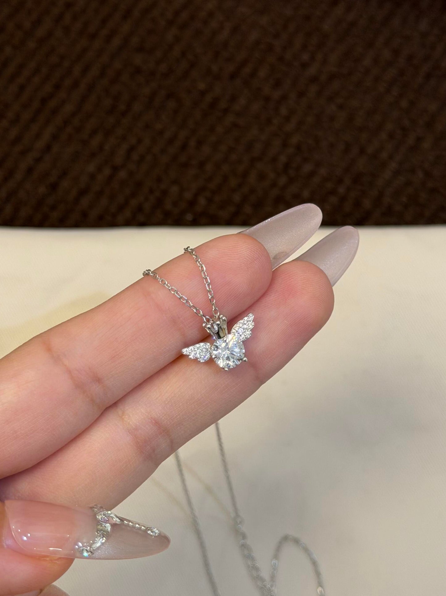 Crystal Mini Angel Necklace