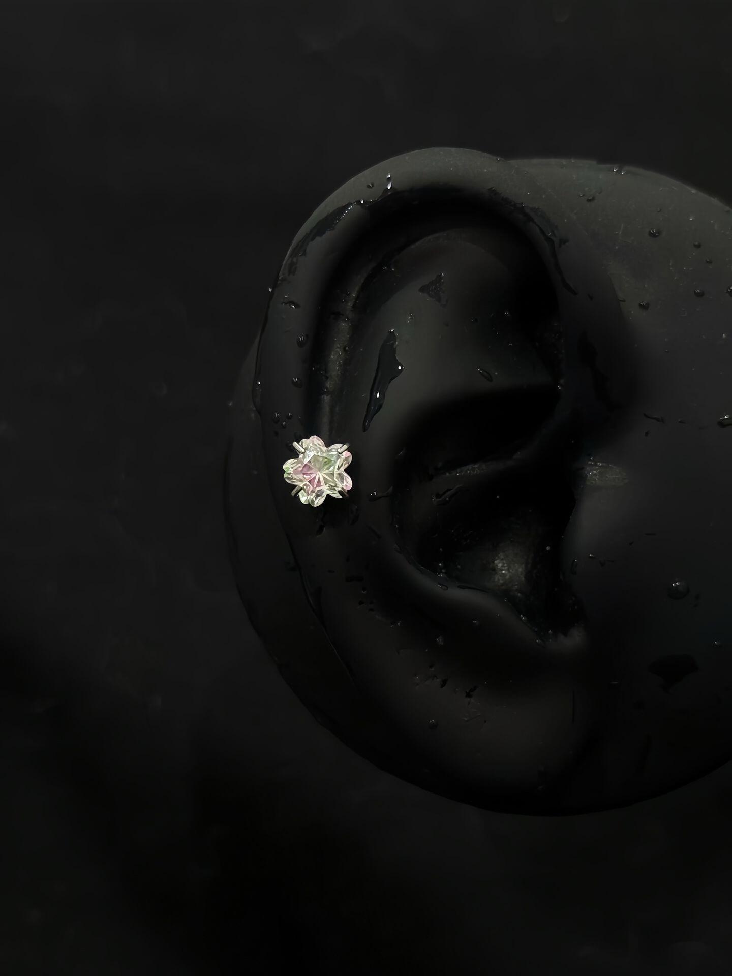 Cherry Blossom Flower Stud Earring