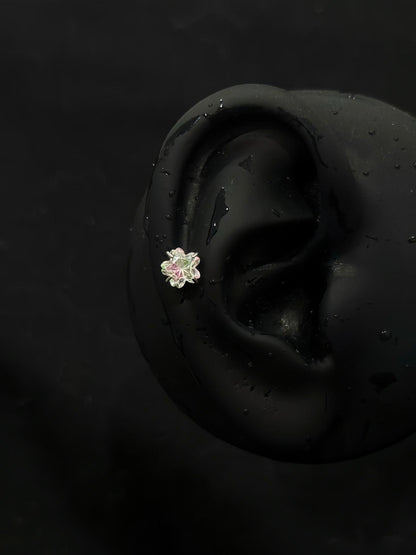 Cherry Blossom Flower Stud Earring