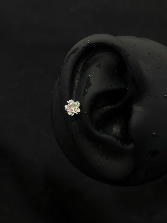 Cherry Blossom Flower Stud Earring