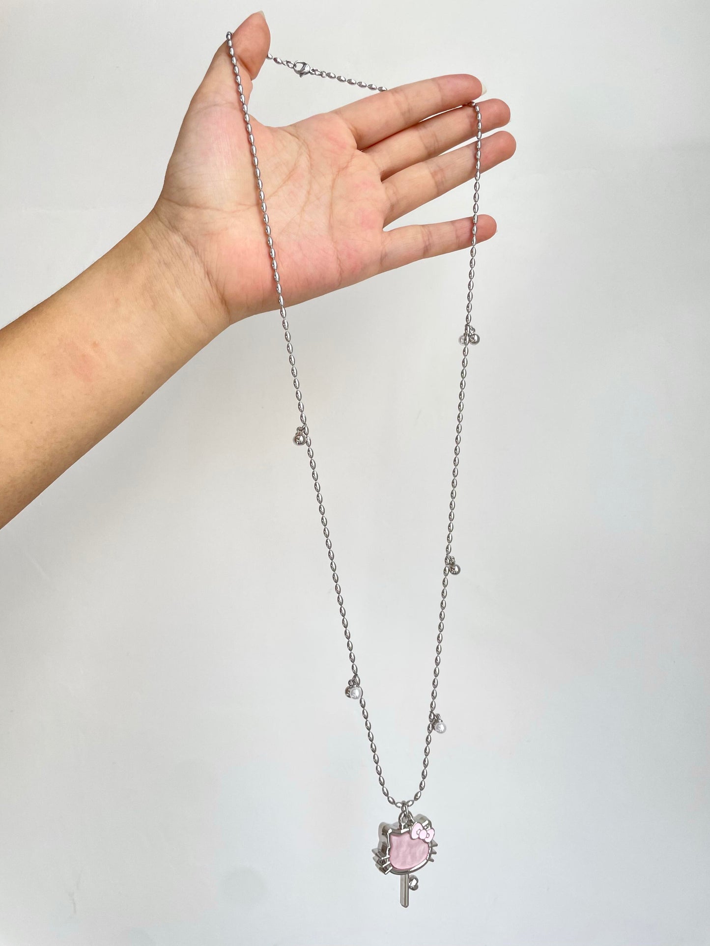 Kawaii Hello Kitty Key Necklace